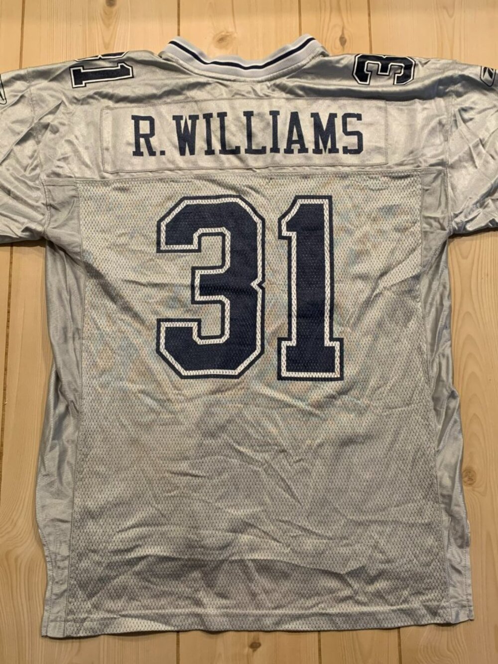 Vintage Y2K Dallas Cowboys Roy Williams #31 NFL Reebok Away On Field Jersey L